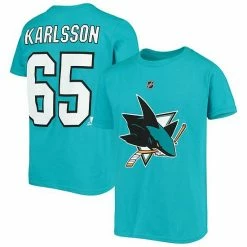 Outerstuff Youth Erik Karlsson Teal San Jose Sharks Player Name & Number T-Shirt -Outerstuff shop unnamed file 8734