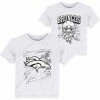 Outerstuff Toddler White Denver Broncos Coloring Activity Two-Pack T-Shirt Set