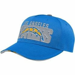 Outerstuff Youth Powder Blue Los Angeles Chargers On Trend Precurved A-Frame Snapback Hat