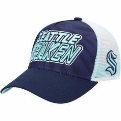 Alternative view of Outerstuff Youth Blue/Deep Sea Blue Seattle Kraken Team Tie-Dye Snapback Hat