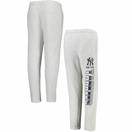 Outerstuff Youth Ash New York Yankees Game Time Fleece Pants 3 Outerstuff Youth Ash New York Yankees Game Time Fleece Pants