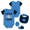 Outerstuff Newborn & Infant Carolina Blue/Navy North Carolina Tar Heels Little Champ Three-Piece Bodysuit Bib & Booties Set -Outerstuff shop unnamed file 8856