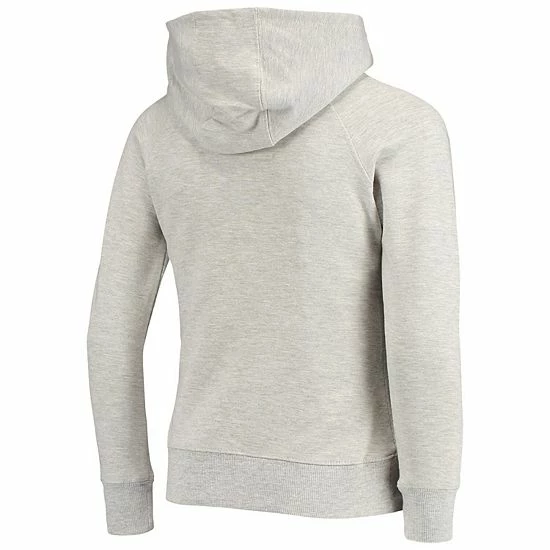 Outerstuff Girls Youth Heathered Gray Houston Texans Bossy Funnel Neck Raglan Pullover Hoodie 6 Outerstuff Girls Youth Heathered Gray Houston Texans Bossy Funnel Neck Raglan Pullover Hoodie - Image 4