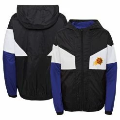 Outerstuff Youth Black Phoenix Suns Pick-Up Game Hoodie Full-Zip Jacket