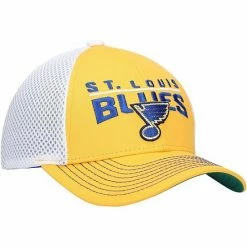 Outerstuff Youth Gold St. Louis Blues Winger Airmesh Trucker Snapback Hat -Outerstuff shop unnamed file 8883