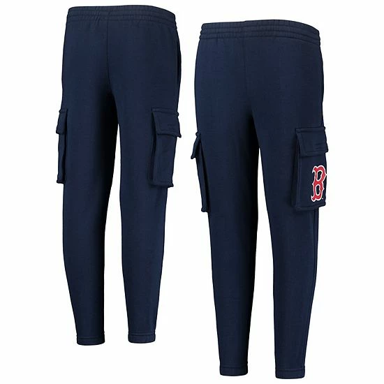 Outerstuff Youth Navy Boston Red Sox Players Anthem Fleece Cargo Pants 4 Outerstuff Youth Navy Boston Red Sox Players Anthem Fleece Cargo Pants - Image 2