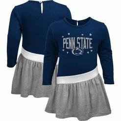 Outerstuff Toddler Navy Penn State Nittany Lions Heart To Heart French Terry Dress