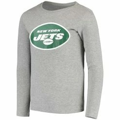 Outerstuff Youth Heathered Gray New York Jets Long Sleeve T-Shirt & Pants Sleep Set -Outerstuff shop unnamed file 899