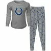 Outerstuff Preschool Heathered Gray Indianapolis Colts Team Long Sleeve T-Shirt & Pants Sleep Set