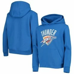 Outerstuff Youth Blue Oklahoma City Thunder Primary Logo Fleece Pullover Hoodie -Outerstuff shop unnamed file 9011