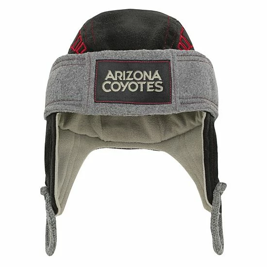 Outerstuff Youth Black Arizona Coyotes Fleece Hockey Helmet Hat 3 Outerstuff Youth Black Arizona Coyotes Fleece Hockey Helmet Hat