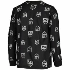 Outerstuff Youth Black Los Angeles Kings Allover Print Long Sleeve T-Shirt And Pants Sleep Set 10 Outerstuff Youth Black Los Angeles Kings Allover Print Long Sleeve T-Shirt And Pants Sleep Set -Outerstuff shop unnamed file 9052