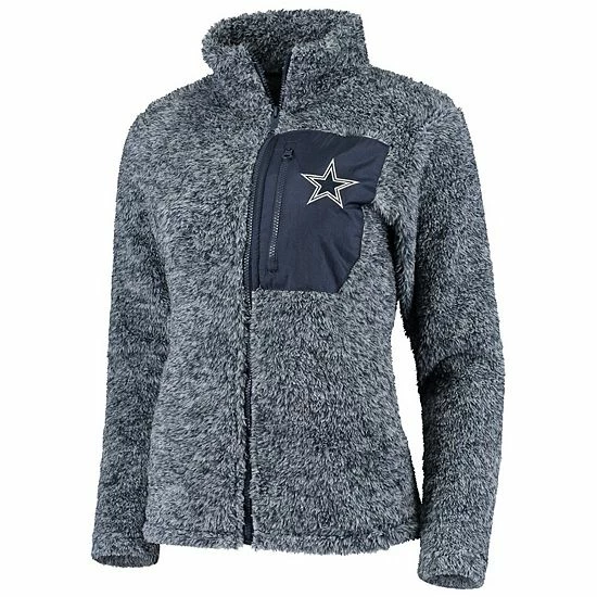 Outerstuff Juniors Navy Dallas Cowboys Intercepting Teddy Full-Zip Jacket 5 Outerstuff Juniors Navy Dallas Cowboys Intercepting Teddy Full-Zip Jacket - Image 3