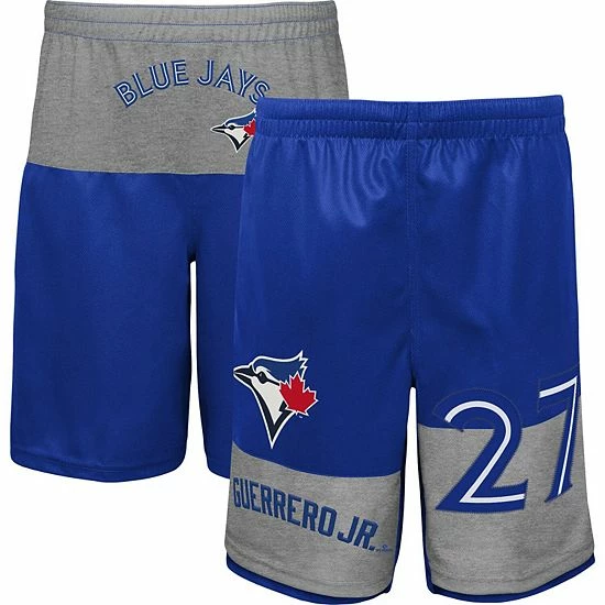 Outerstuff Youth Vladimir Guerrero Jr. Royal Toronto Blue Jays Pandemonium Name & Number Shorts 4 Outerstuff Youth Vladimir Guerrero Jr. Royal Toronto Blue Jays Pandemonium Name & Number Shorts - Image 2
