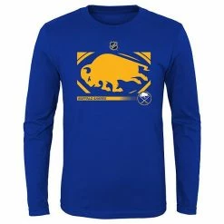 Outerstuff Youth Royal Buffalo Sabres Authentic Pro Secondary Logo Long Sleeve T-Shirt