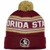 Outerstuff Youth Burgundy Florida State Seminoles Jacquard Cuffed Knit Hat With Pom -Outerstuff shop unnamed file 9120