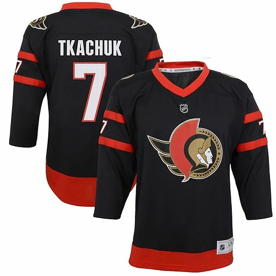 Outerstuff Youth Brady Tkachuk Black Ottawa Senators 2020/21 Home Replica Player Jersey 3 Outerstuff Youth Brady Tkachuk Black Ottawa Senators 2020/21 Home Replica Player Jersey