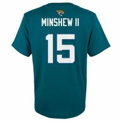 Outerstuff Youth Gardner Minshew II Teal Jacksonville Jaguars Mainliner Player Name & Number T-Shirt -Outerstuff shop unnamed file 9144
