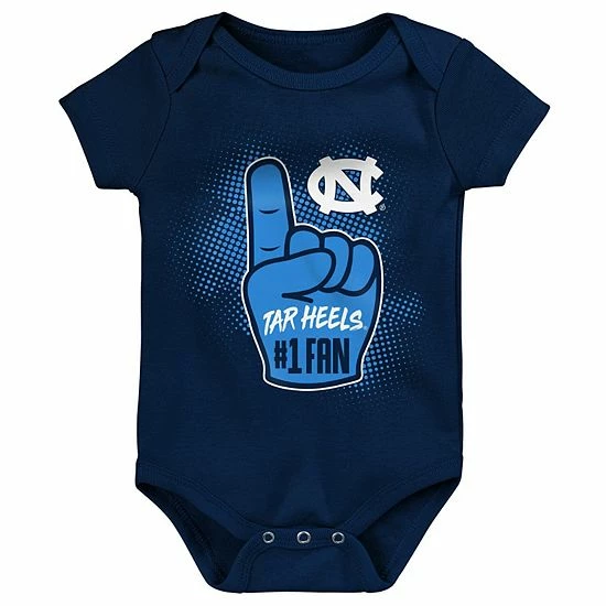 Outerstuff Infant Carolina Blue/Navy/Heathered Gray North Carolina Tar Heels Game On Three-Pack Bodysuit Set 6 Outerstuff Infant Carolina Blue/Navy/Heathered Gray North Carolina Tar Heels Game On Three-Pack Bodysuit Set - Image 4
