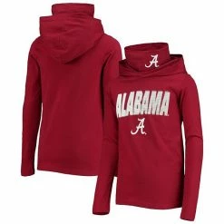 Outerstuff Youth Crimson Alabama Crimson Tide Blocker Sewn-in Gaiter Long Sleeve Hoodie T-Shirt -Outerstuff shop unnamed file 9185