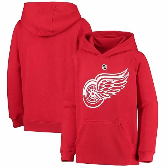 Outerstuff Youth Red Detroit Red Wings Primary Logo Pullover Hoodie 3 Outerstuff Youth Red Detroit Red Wings Primary Logo Pullover Hoodie