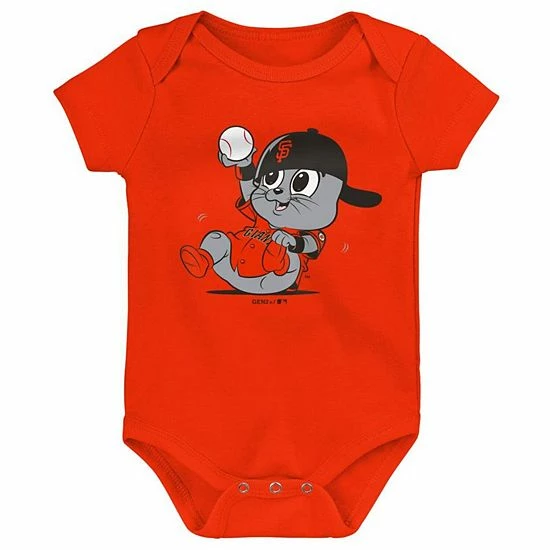 Outerstuff Infant Black/Orange/Gray San Francisco Giants Born To Win 3-Pack Bodysuit Set 6 Outerstuff Infant Black/Orange/Gray San Francisco Giants Born To Win 3-Pack Bodysuit Set - Image 4