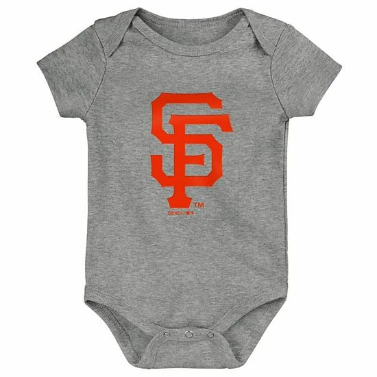 Outerstuff Infant Black/Orange/Gray San Francisco Giants Born To Win 3-Pack Bodysuit Set 7 Outerstuff Infant Black/Orange/Gray San Francisco Giants Born To Win 3-Pack Bodysuit Set - Image 5