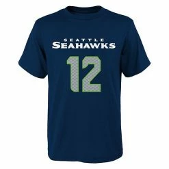 Outerstuff Youth Navy Seattle Seahawks Mainliner Player Name & Number T-Shirt -Outerstuff shop unnamed file 9237