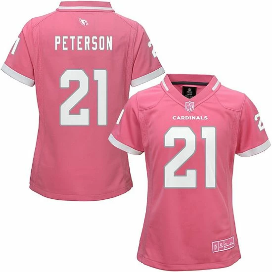 Outerstuff Girls Youth Patrick Peterson Pink Arizona Cardinals Bubble Gum Jersey 4 Outerstuff Girls Youth Patrick Peterson Pink Arizona Cardinals Bubble Gum Jersey - Image 2