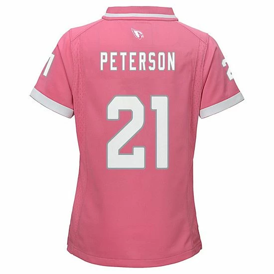 Outerstuff Girls Youth Patrick Peterson Pink Arizona Cardinals Bubble Gum Jersey 6 Outerstuff Girls Youth Patrick Peterson Pink Arizona Cardinals Bubble Gum Jersey - Image 4