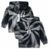 Outerstuff Toddler Black/White Brooklyn Nets Statement Edition Tie-Dye Fleece Pullover Hoodie