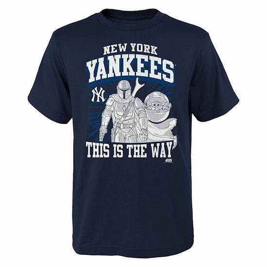 Outerstuff Youth Navy New York Yankees Star Wars This Is The Way T-Shirt 3 Outerstuff Youth Navy New York Yankees Star Wars This Is The Way T-Shirt