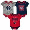 Outerstuff Newborn & Infant Navy/Red/Heathered Gray Washington Wizards 3-Piece Trifecta Bodysuit Set -Outerstuff shop unnamed file 9258