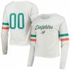 Outerstuff Juniors White Miami Dolphins Carli Crop Long Sleeve T-Shirt 2 Outerstuff Juniors White Miami Dolphins Carli Crop Long Sleeve T-Shirt -Outerstuff shop unnamed file 9259