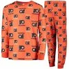 Outerstuff Youth Orange Philadelphia Flyers Allover Print Long Sleeve T-Shirt And Pants Sleep Set