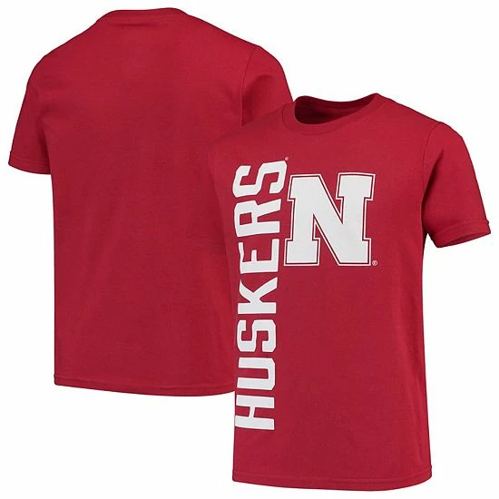 Outerstuff Youth Scarlet Nebraska Huskers Vertical Leap T-Shirt 3 Outerstuff Youth Scarlet Nebraska Huskers Vertical Leap T-Shirt