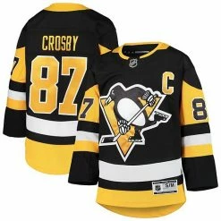 Outerstuff Youth Sidney Crosby Black Pittsburgh Penguins Premier Player Jersey