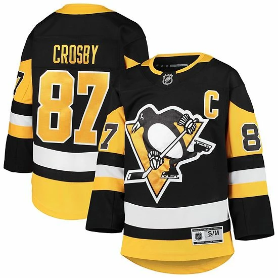 Outerstuff Youth Sidney Crosby Black Pittsburgh Penguins Premier Player Jersey 4 Outerstuff Youth Sidney Crosby Black Pittsburgh Penguins Premier Player Jersey - Image 2
