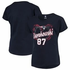 Outerstuff Girls Youth Rob Gronkowski Navy New England Patriots Sonic Heart Player Name & Number Dolman T-Shirt -Outerstuff shop unnamed file 9336
