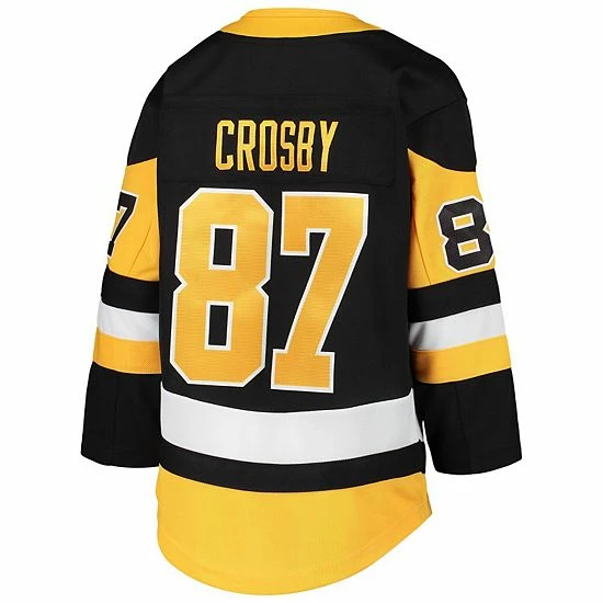 Outerstuff Youth Sidney Crosby Black Pittsburgh Penguins Premier Player Jersey 6 Outerstuff Youth Sidney Crosby Black Pittsburgh Penguins Premier Player Jersey - Image 4