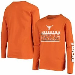 Outerstuff Youth Texas Orange Texas Longhorns 2-Hit Transition Long Sleeve T-Shirt