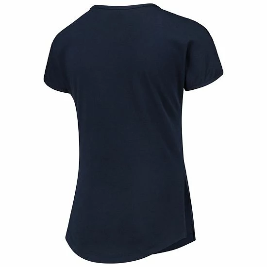 Outerstuff Girls Youth Navy Cleveland Indians Brush Stroke Dolman T-Shirt 6 Outerstuff Girls Youth Navy Cleveland Indians Brush Stroke Dolman T-Shirt - Image 4