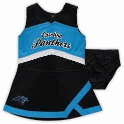 Outerstuff Girls Toddler Black/Blue Carolina Panthers Cheer Captain Jumper Dress -Outerstuff shop unnamed file 9427