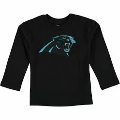 Outerstuff Carolina Panthers Preschool Team Logo Long Sleeve T-Shirt - Black