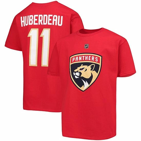 Outerstuff Youth Jonathan Huberdeau Red Florida Panthers Name & Number T-Shirt 4 Outerstuff Youth Jonathan Huberdeau Red Florida Panthers Name & Number T-Shirt - Image 2