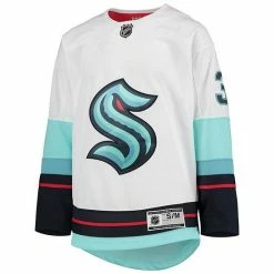Outerstuff Youth Philipp Grubauer White Seattle Kraken Away Premier Player Jersey -Outerstuff shop unnamed file 945