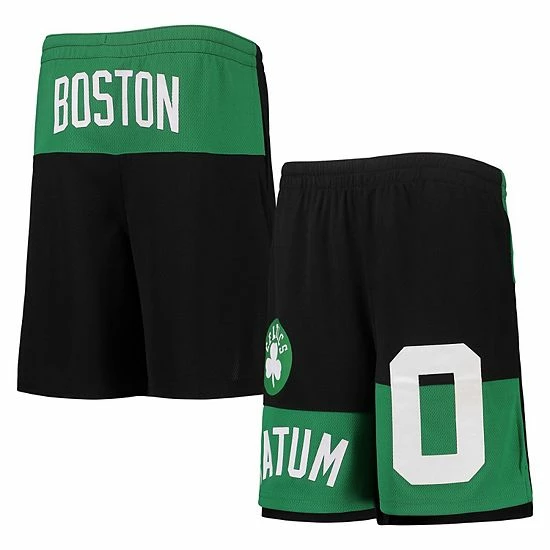 Outerstuff Youth Jayson Tatum Black Boston Celtics Pandemonium Name & Number Shorts 3 Outerstuff Youth Jayson Tatum Black Boston Celtics Pandemonium Name & Number Shorts