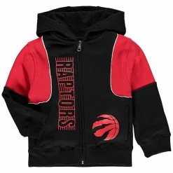 Outerstuff Toddler Black/Red Toronto Raptors Around The Rim Full-Zip Hoodie Track Jacket And Pants Set -Outerstuff shop unnamed file 9479