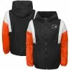 Outerstuff Youth Black Philadelphia Flyers Stadium Colorblock Full-Zip Windbreaker Jacket