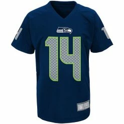 Outerstuff Youth DK Metcalf College Navy Seattle Seahawks Performance Player Name & Number Raglan V-Neck T-Shirt -Outerstuff shop unnamed file 95